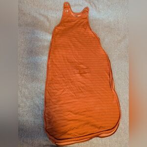 Woolino 4-season Toddler Merino Wool Sleep Sack, Orange Stripes